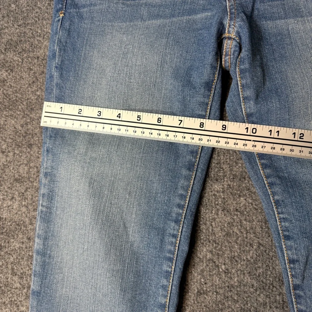 American Eagle Artist Crop Stretch Jeans 10 Medium Wash Mid Rise Cropped Womens